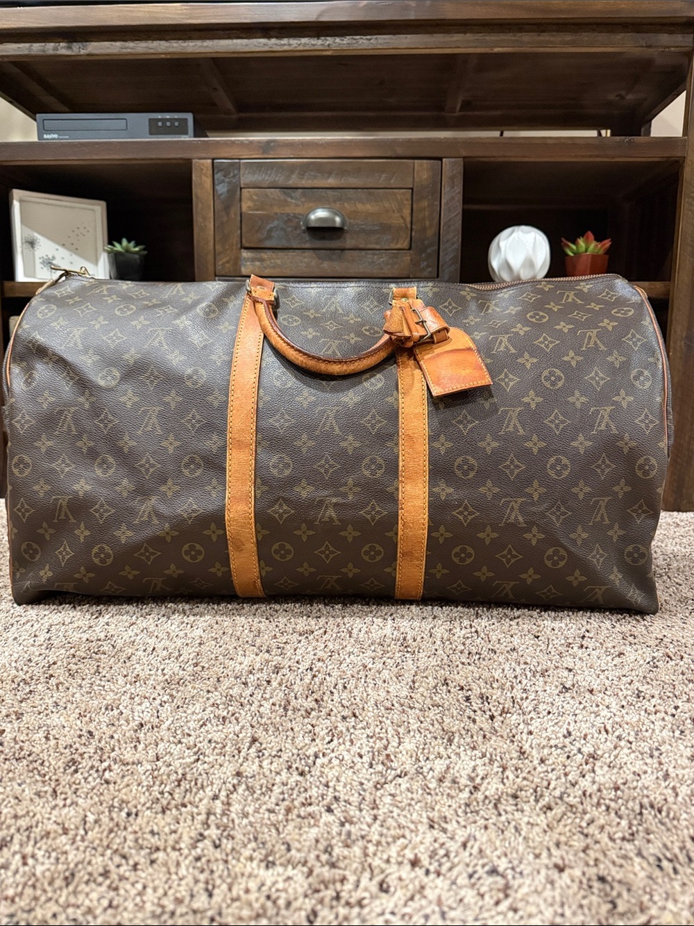 Louis Vuitton Brown Monogram Keep All 60